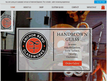 Tablet Screenshot of anchorbendglass.com